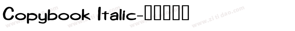 Copybook Italic字体转换